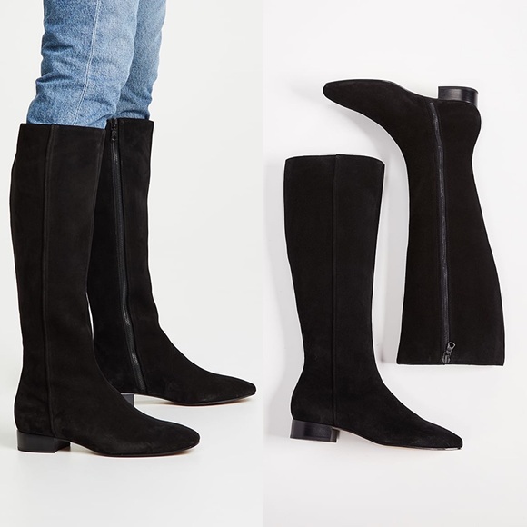 rag & bone Shoes - rag & bone | Aslen Knee High Suede Boot Black 38